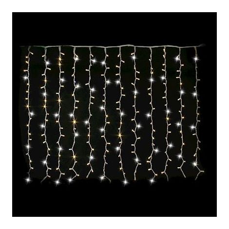 rideau raccordable - festilight master - 2 x 1.5 mètres - blanc chaud - pétillant - festilight 54412-12-w9-z