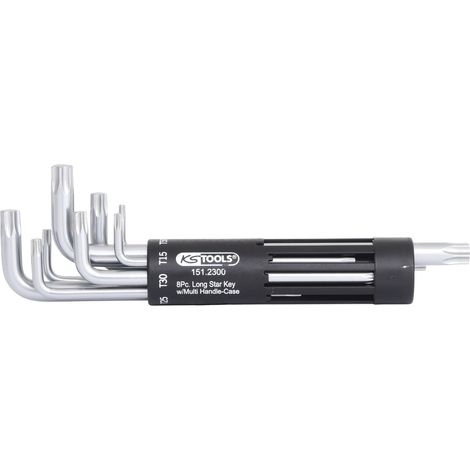 KS TOOLS 3 in 1 Torx-Winkelstiftschlüssel-Satz,lang,8-tlg ( 151.2300 )