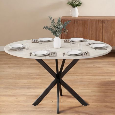 Table de salle à manger réglable de 4 à 135 cm 135 x 100 x 75 cm (1/5)