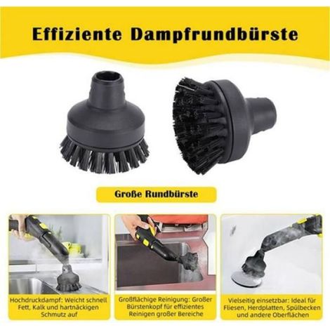 10 Pièces de Rechange pour Nettoyeurs Vapeur pour Karcher SC1 SC2 SC3 SC4 SC5 - Comprend des Buses des Brosses et des Chiffons (1/5)