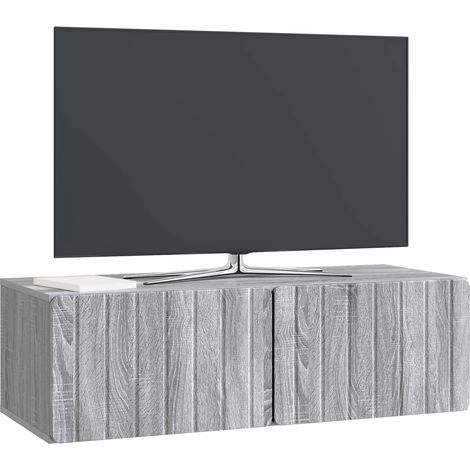 Maison Exclusive - Wandmontierter TV-Schrank Graues Sonoma 98 x 4