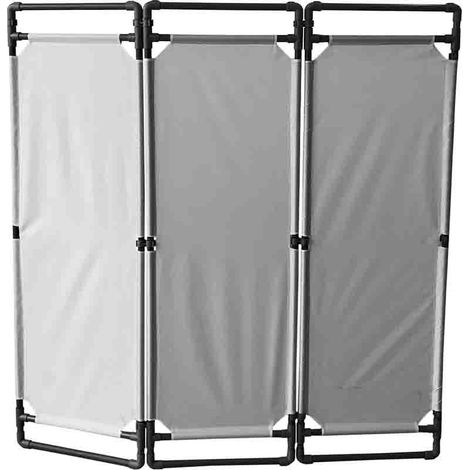 Barrière sécurité RS PRO Gris en PVC Haut. 1,8 m ( Prix pour 1 ) (1/2)