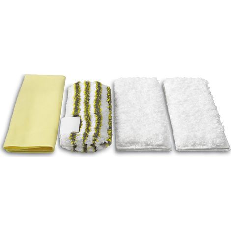 Juego de 4 paños de microfibra para limpieza de baño, accesorio para limpiadores a vapor Easy Fix. (1/3)