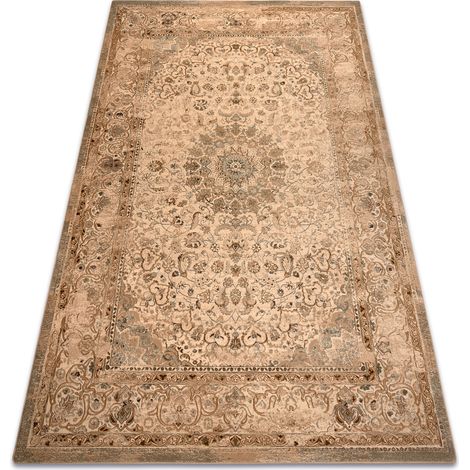 Tappeto di lana SUPERIOR Piemonte Rosone crème beige 200x300 cm (1/5)