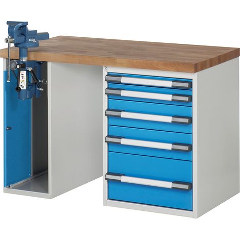 eurokraft pro, Établi, système modulaire Série 7000, 5 tiroirs (1/2)