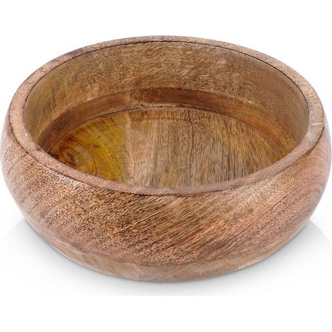 Bol en bois de manguier 18,5 cm - 900 ml - Bol décoratif pour (1/5)