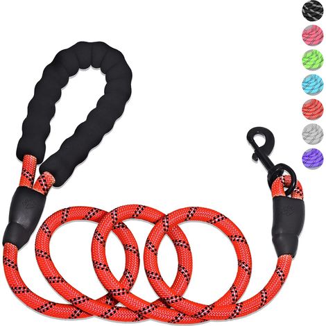 Corde de traction pour chien en corde (rouge)
