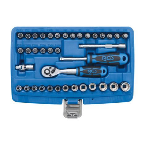 BGS Jeu de douilles Gear Lock Entraînement 6,3 mm (1/4") 39 pièces - 2151 (1/2)