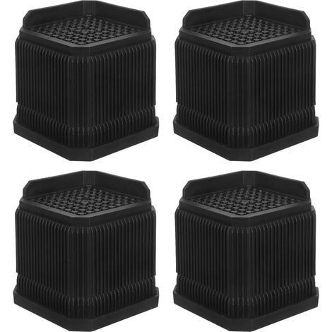 Rehausseurs de pieds table portables et robustes, protections meubles en plastique TPE pour chaises (1/5)