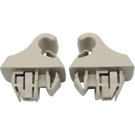 Lot de 2 crochets de fixation beiges pour pare-soleil MR779704 MR779705 pour Mitsubishi Montero MK3 Pajero 2000-2006