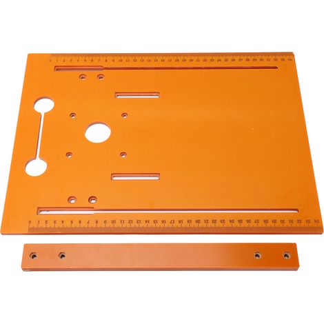 Plaque de base pour machine de découpe 28 x 38 cm, gabarit de guidage précis pour rogneuse manuelle, sans perçage (1/5)