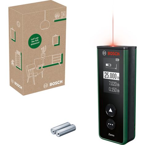Misuratore di distanza laser digitale Zamo, scatola per eCommerce