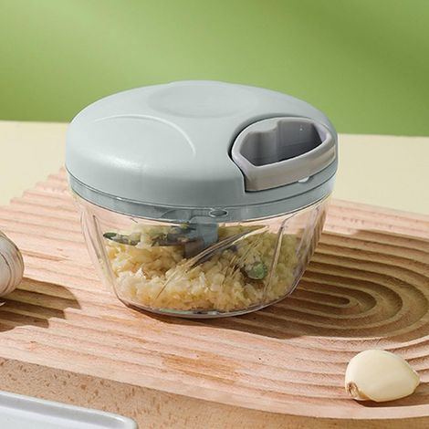 Hachoir manuel à tirer à la main avec lames en acier inoxydable pour couper les légumes et les herbes 12.58.5 (1/5)