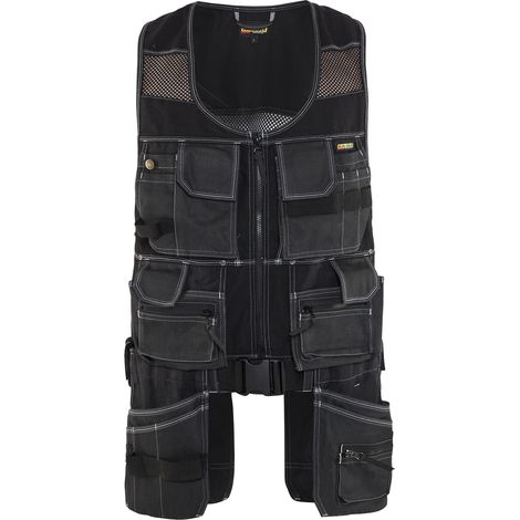 Ropa de protección blaklader x1900 cremallera doble bolsillos reforzados