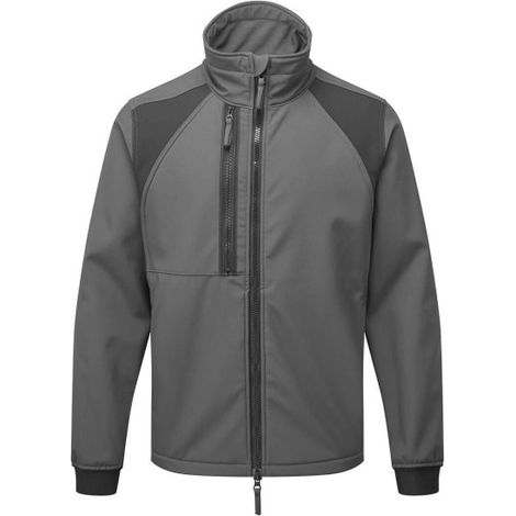 Softshell co forro polar en tejido elástico WX2 (2 capas) CD870 S Gris metálico
