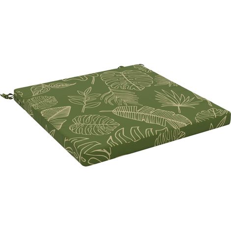 Coussin de siège 1 pièce SOEST 100 % polyester Modèle feuille vidaXL