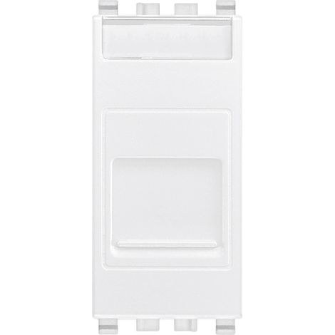 VIMAR - 20337.6.B Presa RJ45 Cat6 UTP con portello bianco