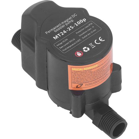 Pompe de surpression d'eau automatique 100 W CC 24 V pour douche, cuisine et jardin (1/5)