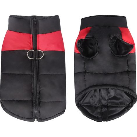 Vêtements d'hiver pour animaux de compagnie Cotton Rouge/L, polyvalent et pratique, pour un usage quotidien (1/5)