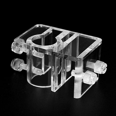Schlauchhalter für Aquarienwasserrohre, verstellbare Klemme für 5-15 mm Wandstärke