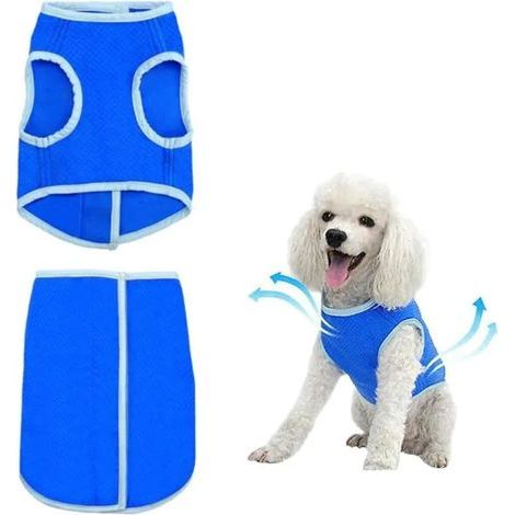 Sommer-Hundeweste - Atmungsaktiv und wiederverwendbar - Aus Polyester - Wasserdicht - Für alle Hunde (S) (1/5)
