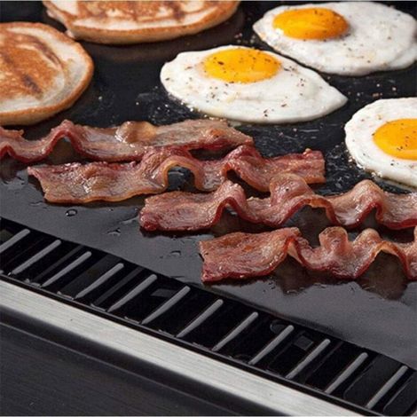 Tapis De Cuisson - Antiadhésif - Résistant À 500 °C - Pour Grill Charbon Bois Électrique Ou Gaz - 44 X 30 Cm - Lot De 5 (1/4)