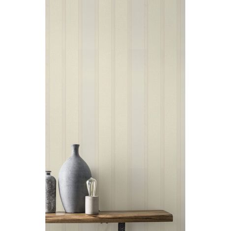 Vliestapete 421026 Tapete Streifen Wellen 53 x 1005 cm Rasch Saphira Beige (1/5)