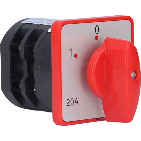 Commutateur sélecteur rotatif 2 pôles 3 positions pour moteur AC380V 20A 4kW PP ultrasons inverseur cam général (1/5)