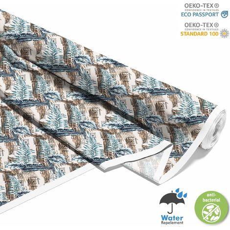 TESSUTI DECORATIVI PER ESTERNI OXFORD - Motivo Piume I DX328 (1/5)