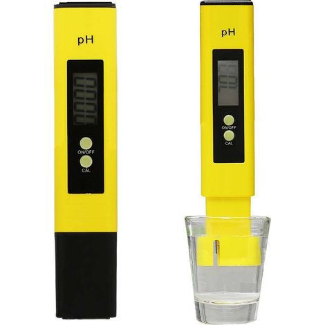 Stylo de test d'eau, stylo pH-mètre numérique avec bouton ATC, eau avec étalonnage automatique et plage de mesure 0,00-14,00