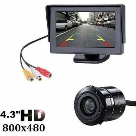 Kit sistema telecamera di retromarcia wireless per auto/camion/furgoni/pickup/camper con monitor da 4,3" -Crezuo