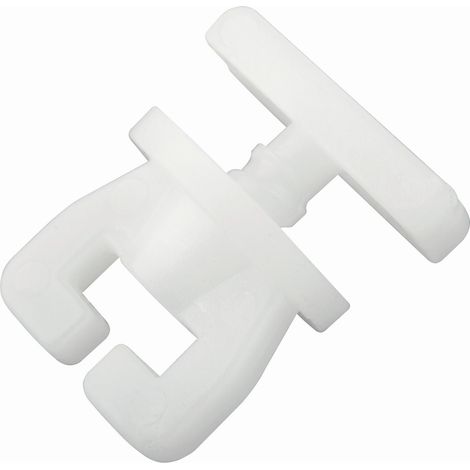 Mömax Vorhangschienenzubehör Amelie in Weiß 4er Pack.