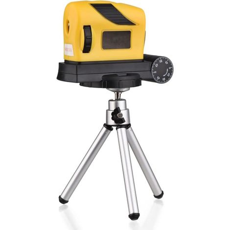 360 degrés Niveau Laser Avec Trépied,Projecteur Laser à Ligne Réglable en Angle,Réticule Multifonctionnel,Outil de Nivellement à Ligne Rouge,pour La Décoration Intérieure Et Les Projets de Constructio (1/5)