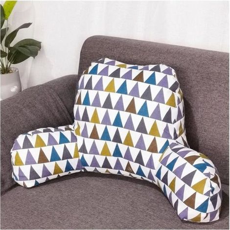 Coussin de Lecture Coloré 13,5x38x20cm Confortable avec Bras (1/4)