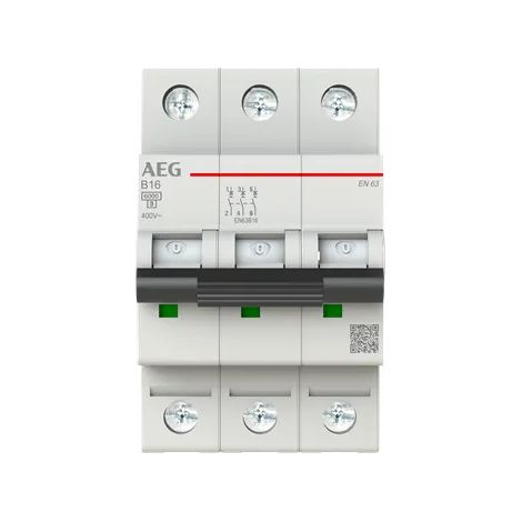 Interrupteur aeg elfaplus 6ka b16a 3p 16A 6kA