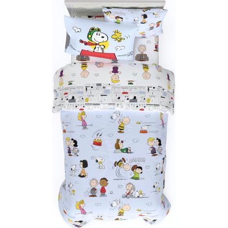 Parure de lit 5 pièces Super Douce avec Couvre-Oreiller, lit jumeau (1/5)