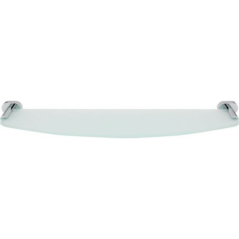 Inda - Mensola bagno Gaia in vetro satinato L.52cm
