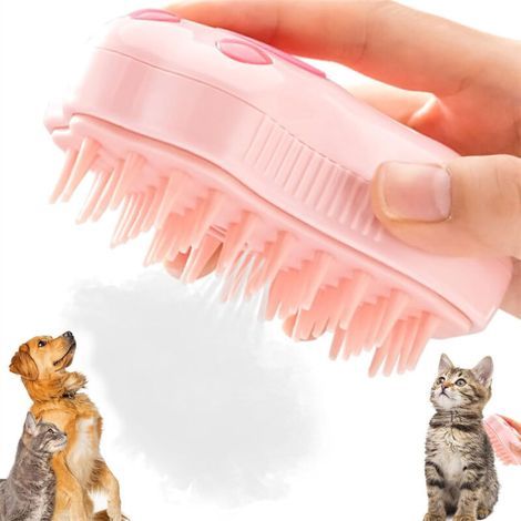 [JAMAIS UTILISÉ] Brosse à vapeur 3 en 1 pour chiens et chats (1/4)