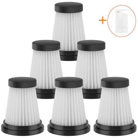 Lot de 6 filtres HEPA pour aspirateurs Moosoo K12 K12 Pro K13  Filtration 99,97 % des particules  Accessoires pour Genius Invictus One 1.0/2.0 et Foxnovo 13KPA (1/5)