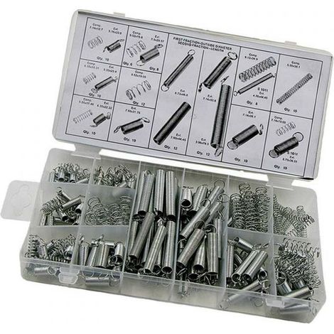 200 Pezzi Assortimento MOLLA COMPRESSIONE ESTENSIONE Tensione Espansione MOLLE