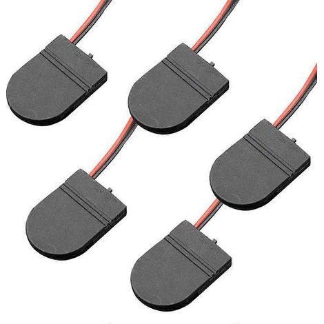 Boîte de rangement pour piles bouton CR2032 (lot de 5) avec interrupteur, résistante et durable (1/5)