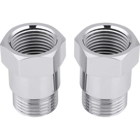 2 pièces 32mm M18 1.5 O2 capteur d'oxygène Extender Extension entretoise bouchons adaptateur argent (1/5)