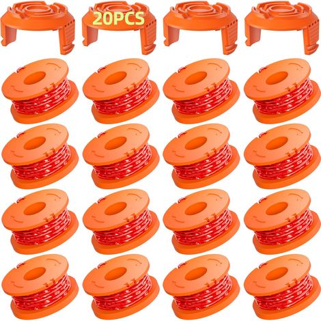 Pack of 16 3m Strimmer Line Spools - WA0004.1/WA0010 Strimmer Line Spool Ø1.65mm (16 Strimmer Lines, 4 Covers) (1/5)
