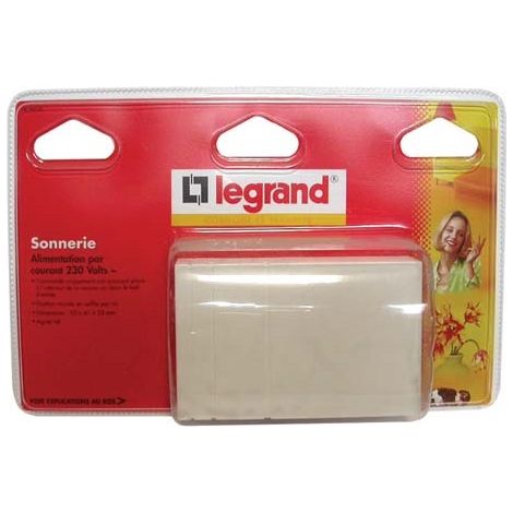 Legrand – Carillon 230V avec sonnerie 80 dB – Installation murale en saillie – IP20 pour usage extérieur – Sonnerie blanche (1/5)