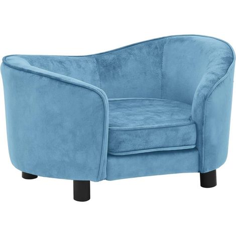 Sofá para perro 69 cm felpa turquesa 020000219 (1/5)