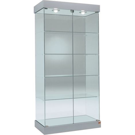 Vetrina Alta con Luci L93xP46xH188 cm Cristalli Temperati OF131CS