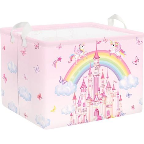 Grand Paniers À Linge Animaux Arc-En-Ciel Pour Garçon Fille Repliable Panier Rangement Jouets Vêtements Pour Salle De Bain C[CA270] (1/5)