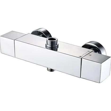 Mitigeur Douche Thermostatique 38℃ Bas G 1/2" Haut 3/4" interface (1/5)