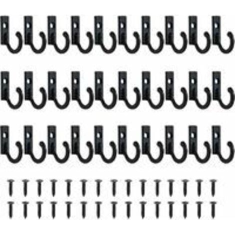 Lot de 30 Petits Crochets Vintage Support Mural pour Porte-clés à Crochets Suspendue Crochets Bijoux Crochets À Clé Pour Vêtements Crochet Patère Avec Vis Patère Porte Manteau pour Mural Salle de Bain (1/4)