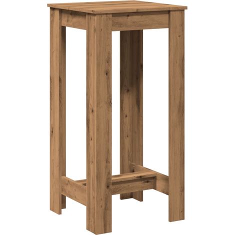 Maison Exclusive - Tavolo Bar Rovere Artigianale 51x50x103,5 cm Legno Multistrato